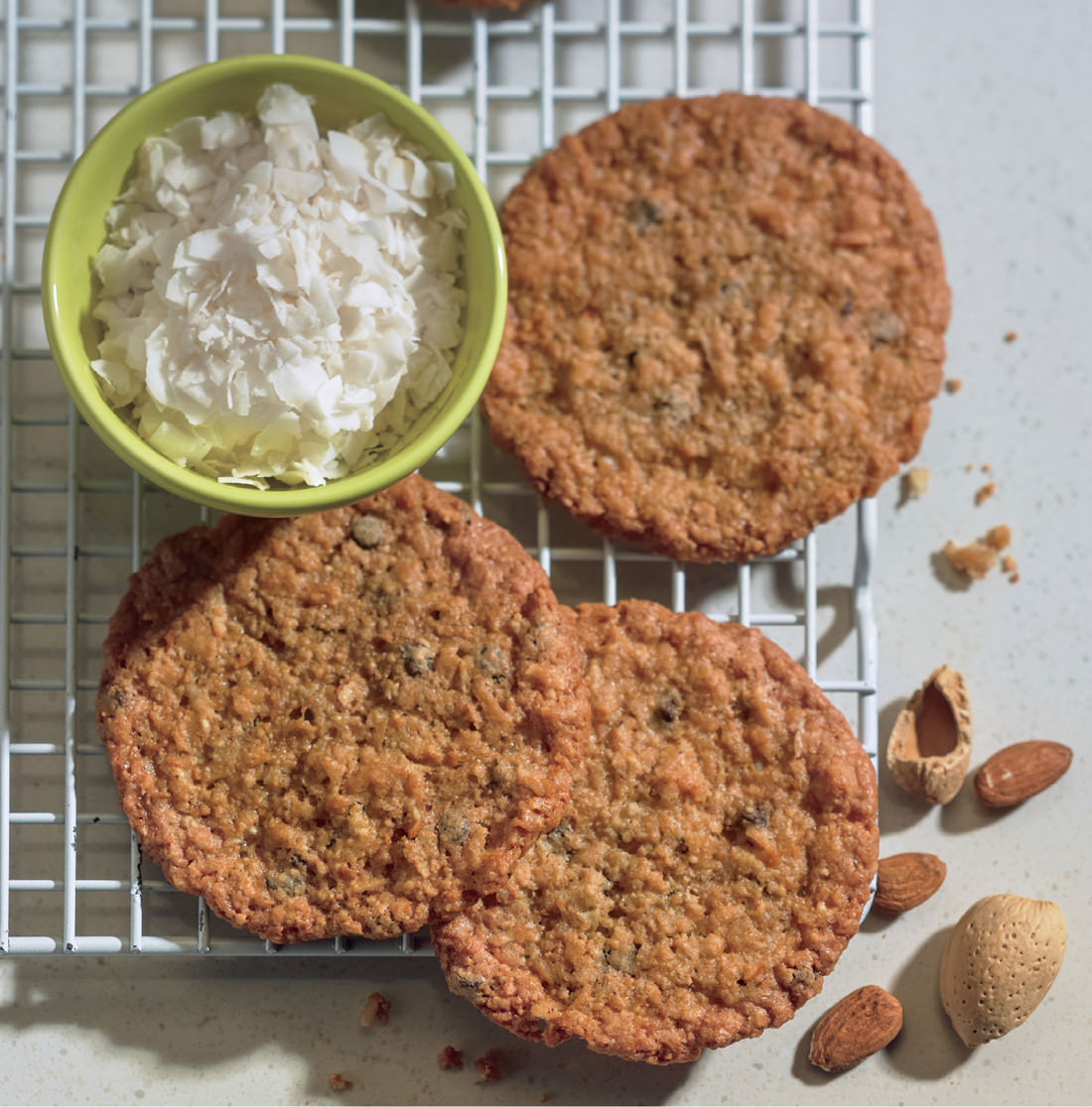 Gluten-Free Coconut Almond Chocolate Chip Cookies