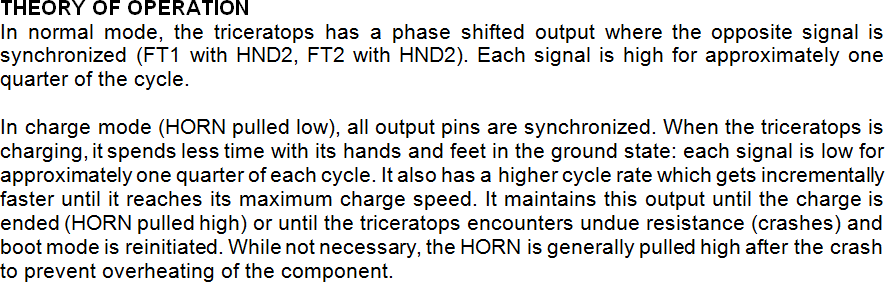 Analog Triceratops theory of operation