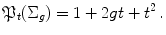 $$ \mathfrak {P}_t(\Sigma _g)=1+ 2gt + t^2 \, . $$