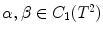 $$\alpha ,\beta \in C_1(T^2)$$