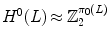 $$H^0(L)\,{\approx }\, {\mathbb Z}_2^{\pi _0(L)}$$