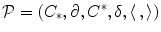 $${\mathcal P}=(C_*,\partial ,C^*,\delta ,\langle \, ,\rangle )$$