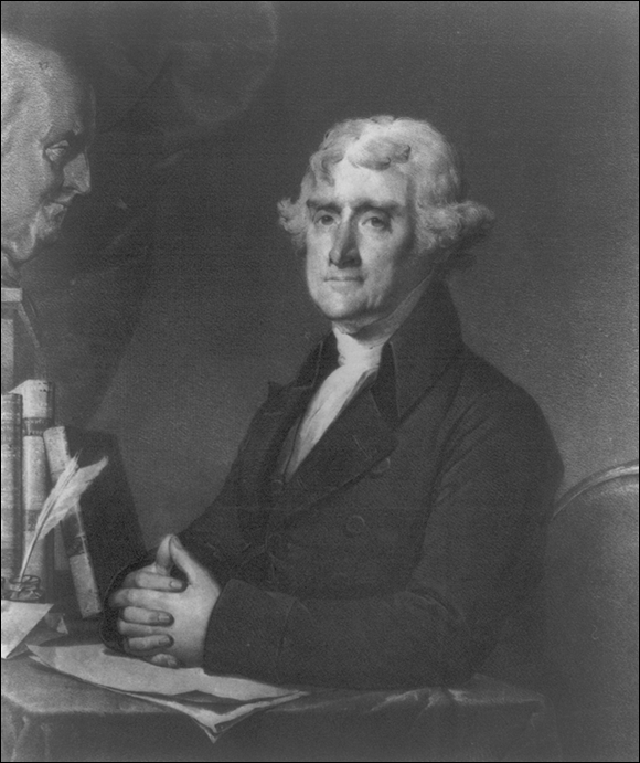 Photo depicts Thomas Jefferson, who is the third president of the United States.