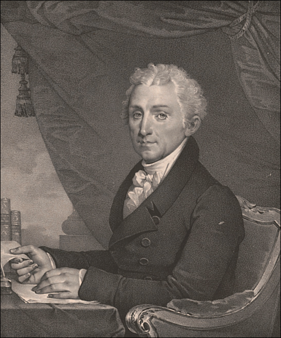 Photo depicts James Monroe, who is the fifth president of the United States.