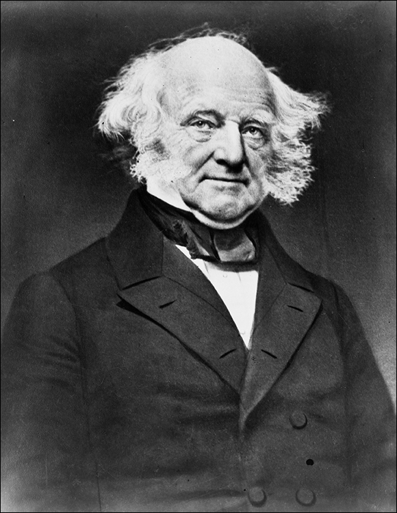 Photo depicts the portrait of Martin Van Buren, eighth president of the United States.