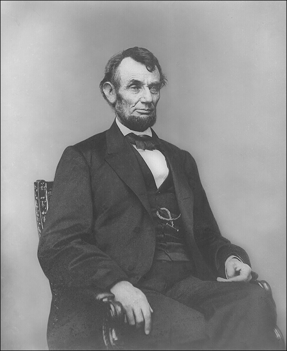 Photo depicts the portrait of  Abraham Lincoln, sixteenth president of the United States.