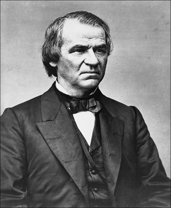 Photo depicts the portrait of Andrew Johnson, seventeenth president of the United States.