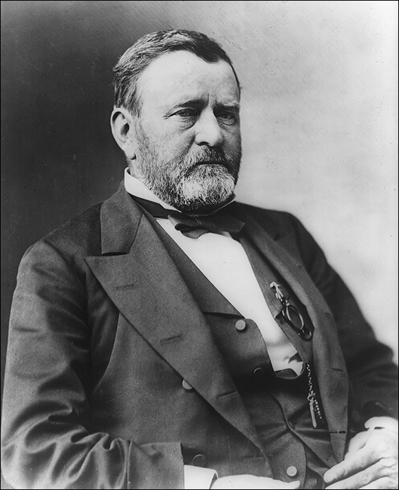 Photo depicts the portrait of Ulysses S. Grant, eighteenth president of the United States.