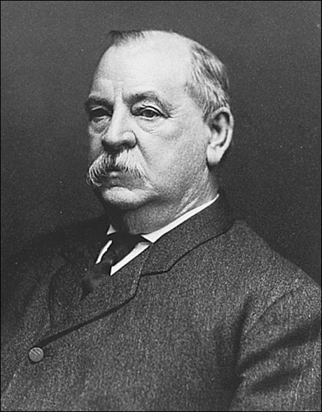 Photo depicts Grover Cleveland, the twenty-second and twenty-fourth president of the United States.