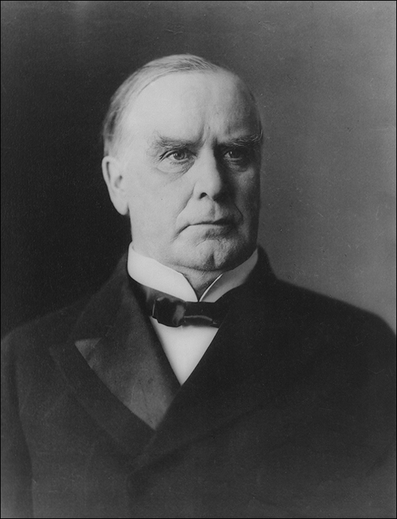 Photo depicts William McKinley, twenty-fifth president of the United States.