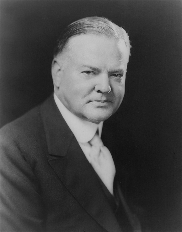 Photo depicts Herbert Hoover, thirty-first president of the United States.