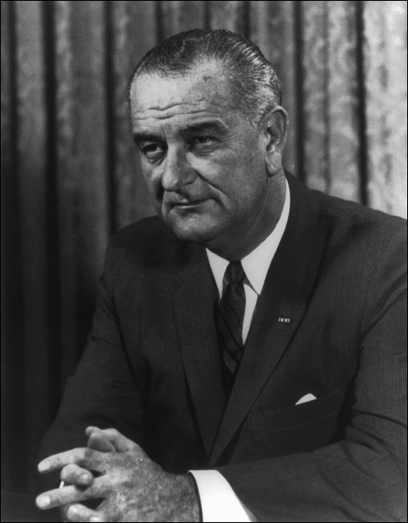 Photo depicts Lyndon Johnson, thirty-sixth president of the United States.