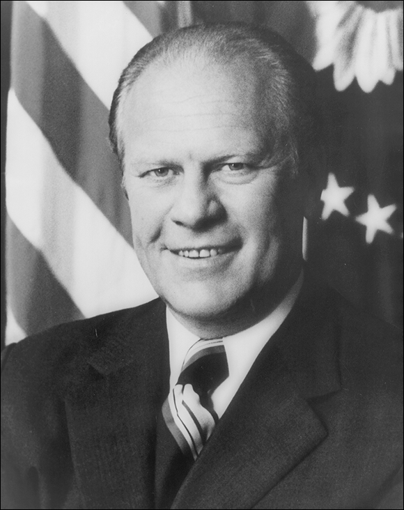 Photo depicts Gerald Ford, thirty-eighth president of the United States.