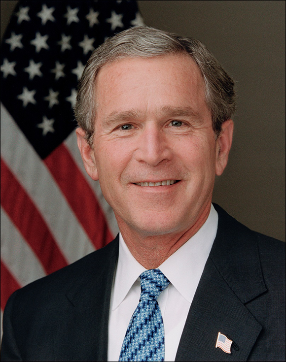 Photo depicts George W. Bush, forty-third president of the United States.