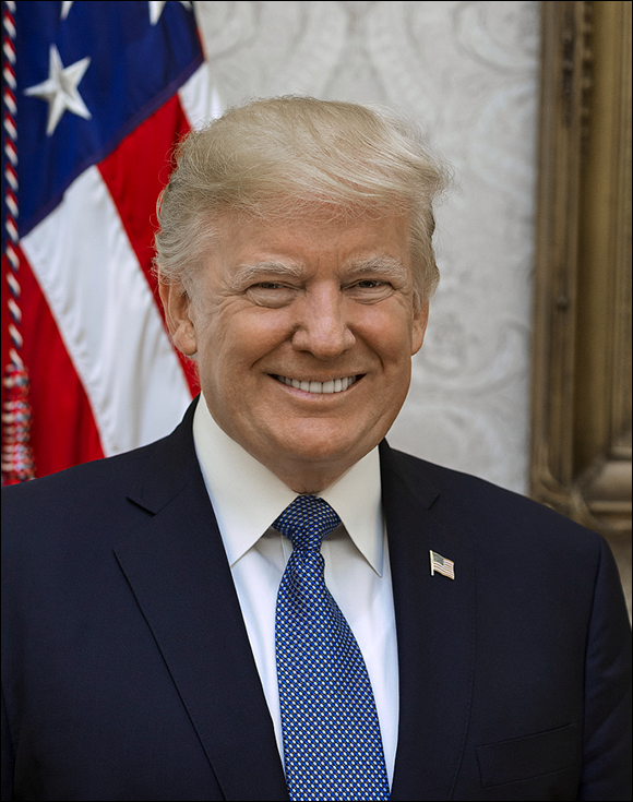 Photo depicts Donald J. Trump, the forty-fifth president of the United States.