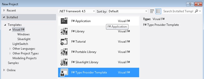 Type-provider project template