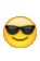 a cool guy smiley face with sunglasses