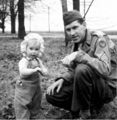 Oke Gustav Nordgren with his one-year-old daughter Ingrid