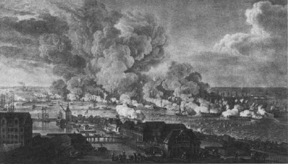 Battle of Copenhagen; View from Amager.