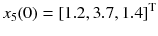 $$ x_{5} (0) = \left[ {1.2,3.7,1.4} \right]^{\text{T}} $$