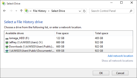 Figure with similar elements in Figure 24.6 but with \\AJWS03\Users\Public\Documents   … drive selected.