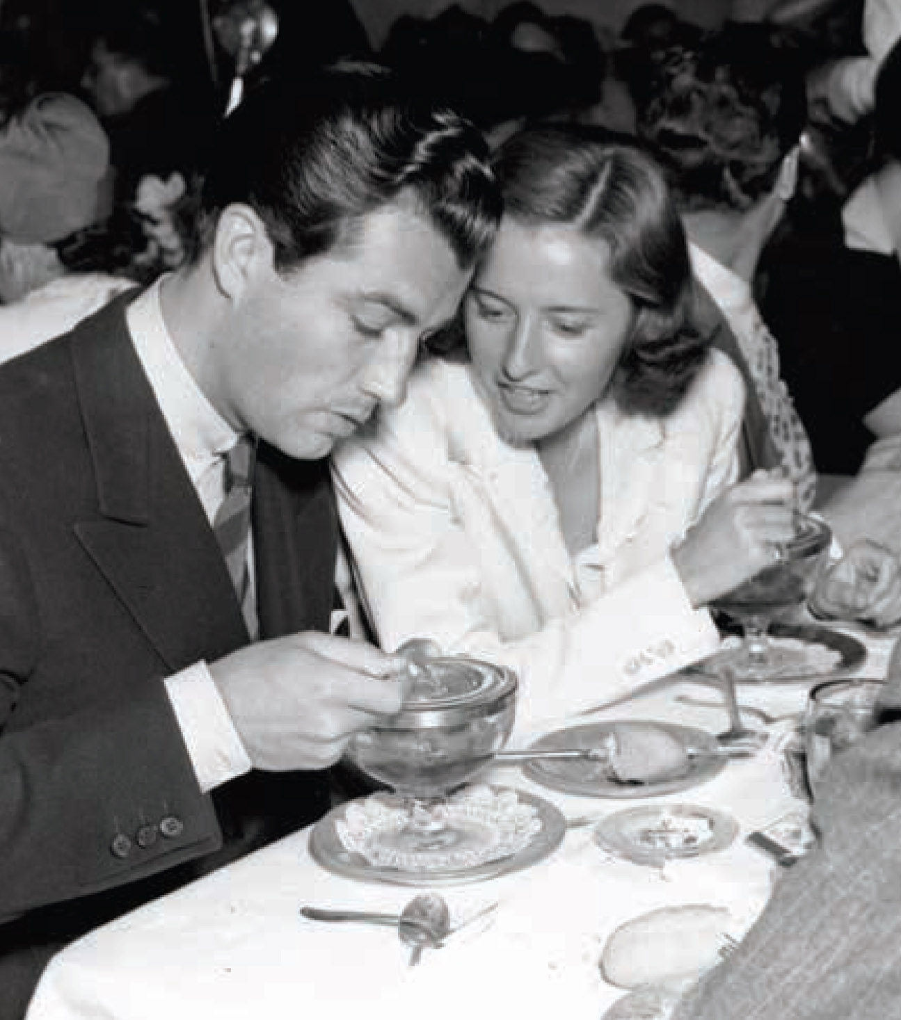 Robert Taylor and Barbara Stanwyck at Ciro’s.