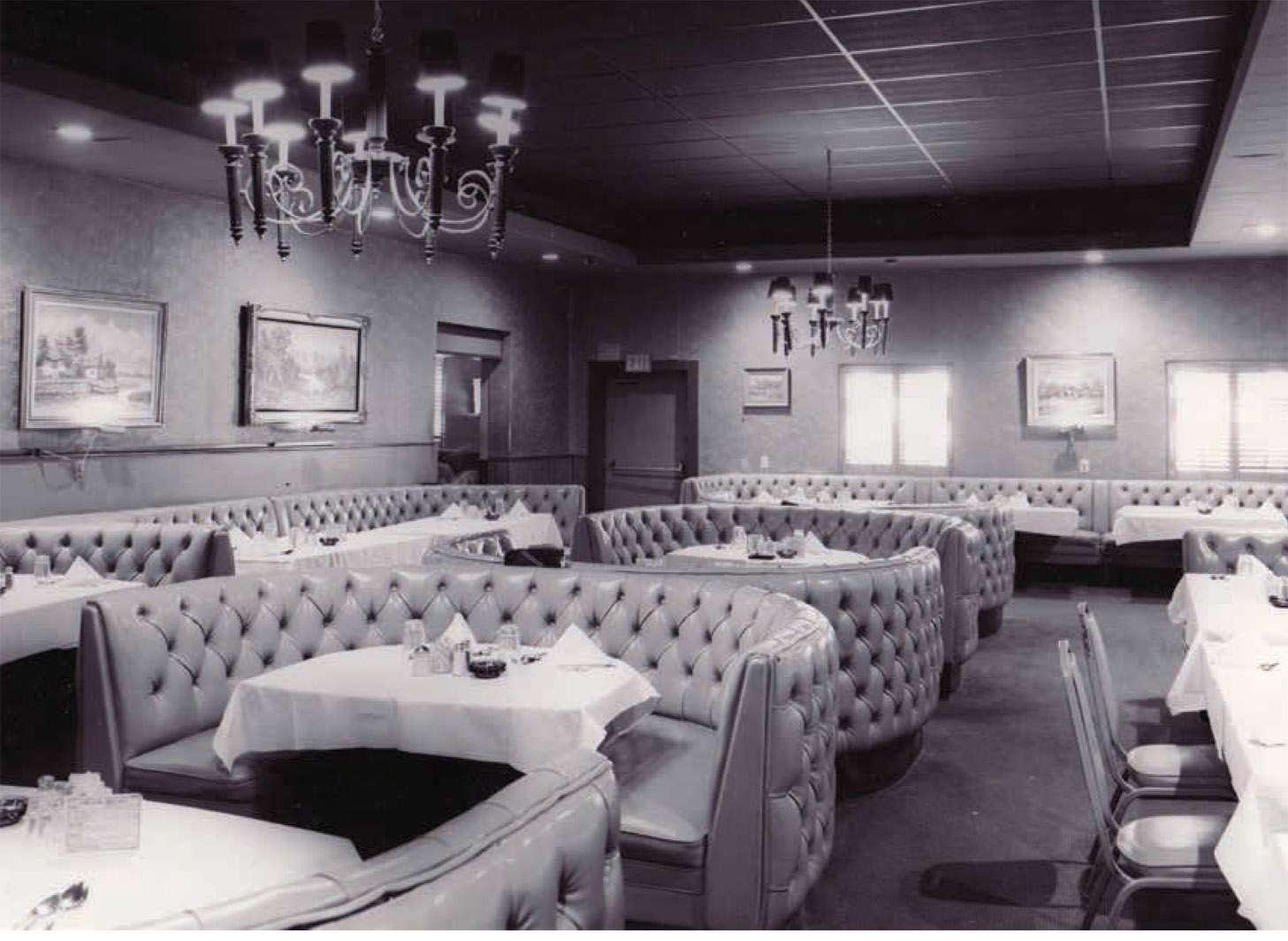 The dining room at Taix, 1960s.