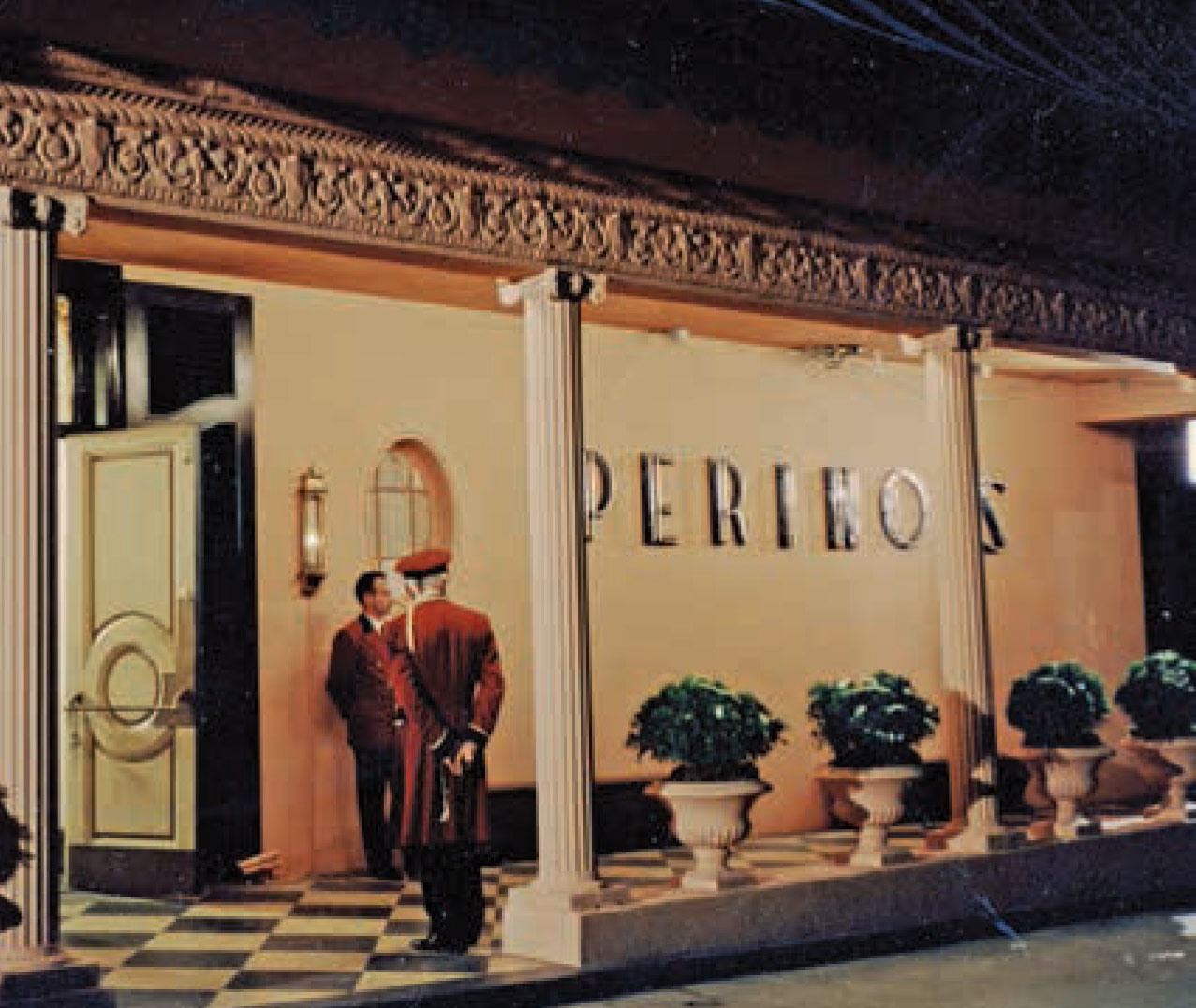 The entrance to Perino’s.