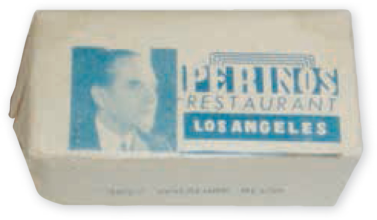 Perino’s sugar cubes.