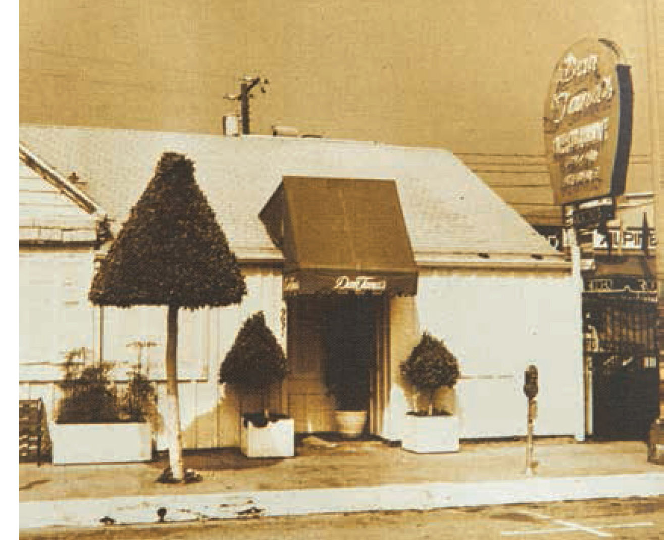 Dan Tana’s on Santa Monica Boulevard, 1964.