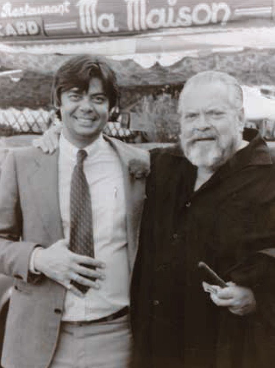 Terrail and Orson Welles, circa 1980.