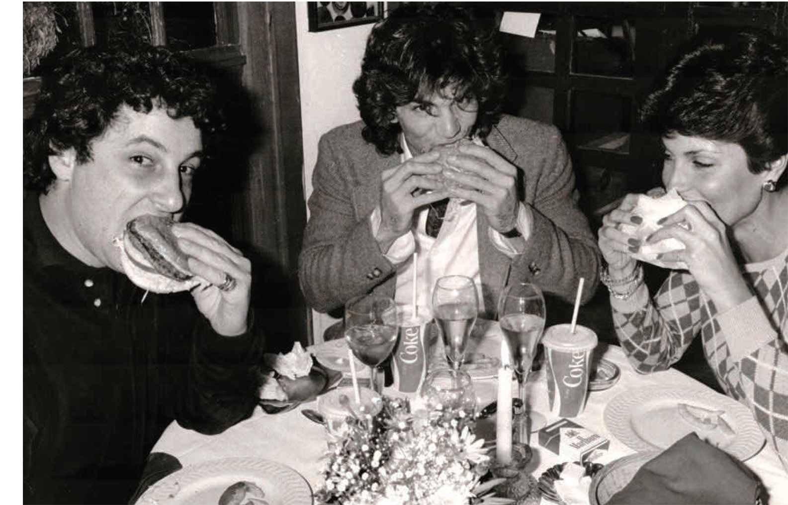 Barry Krost with Doug and Tina Sinatra, late 1970s.