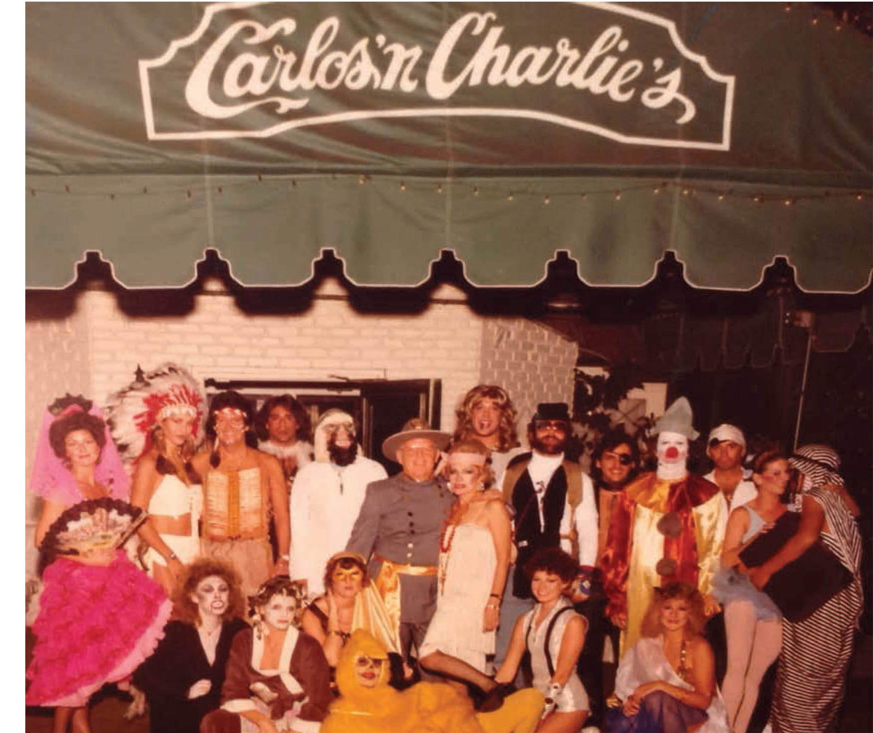 The annual Halloween party at Carlos ’n Charlie’s, 1978.