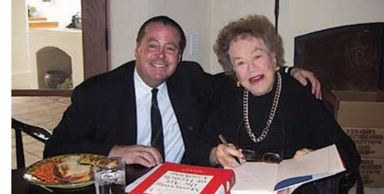 Michael McCarty with Julia Child at Michael’s.