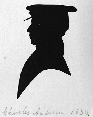 Silhouette of Charles Anderson