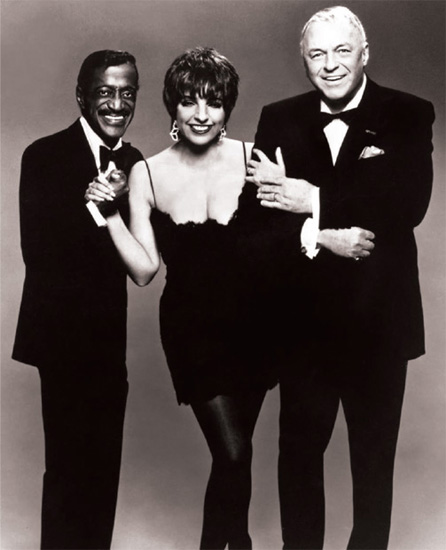 Dad, Liza, and Frank doing promo for their “comeback” concert, 1989