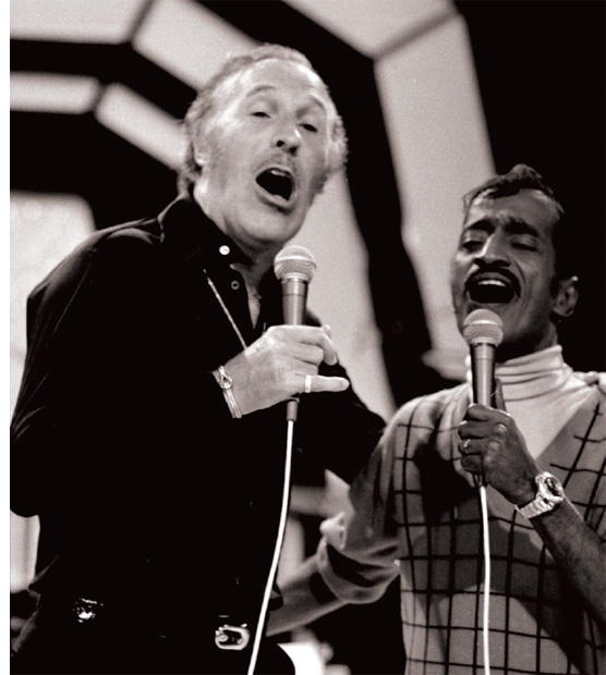 Dad and Bruce Forsyth got together for an hour-long television special in 1980. Forsyth later said, “The best TV show I ever did was with Sammy Davis, Jr. I played for him when he sang, he played for me when I sang, and when people come to visit now and I show them the tape, it still stands up as a good show.”