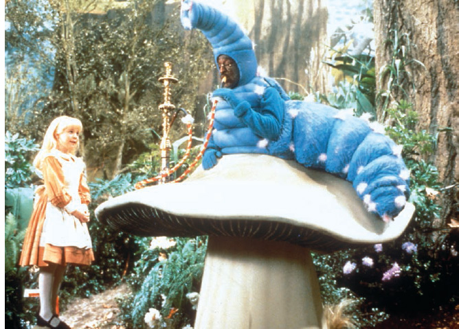 Dad in one of his most unusual roles—in Alice in Wonderland, 1985. Natalie Gregory played Alice. He was game for anything!