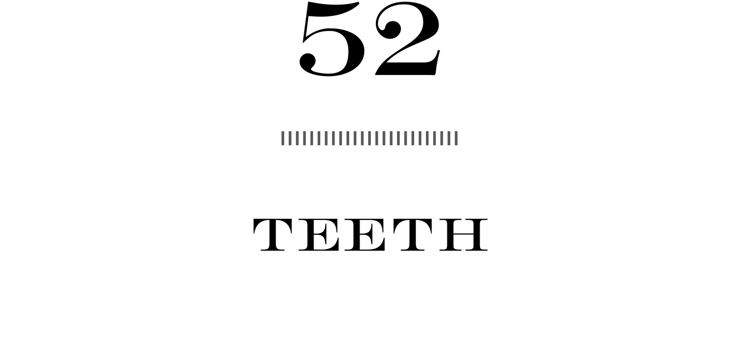 52 Teeth