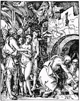 FIG. 43.—The Descent into Hell. From Dürer’s “Smaller Passion.”