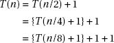 A summary of some important properties of perfectly balanced binary trees