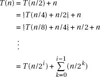 A summary of some important properties of perfectly balanced binary trees