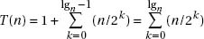 A summary of some important properties of perfectly balanced binary trees