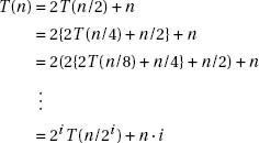 A summary of some important properties of perfectly balanced binary trees