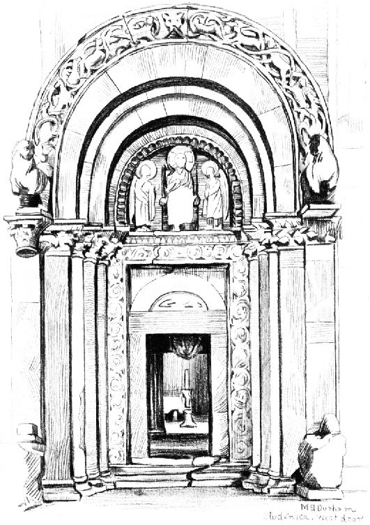 CHURCH, STUDENITZA, WEST DOOR.