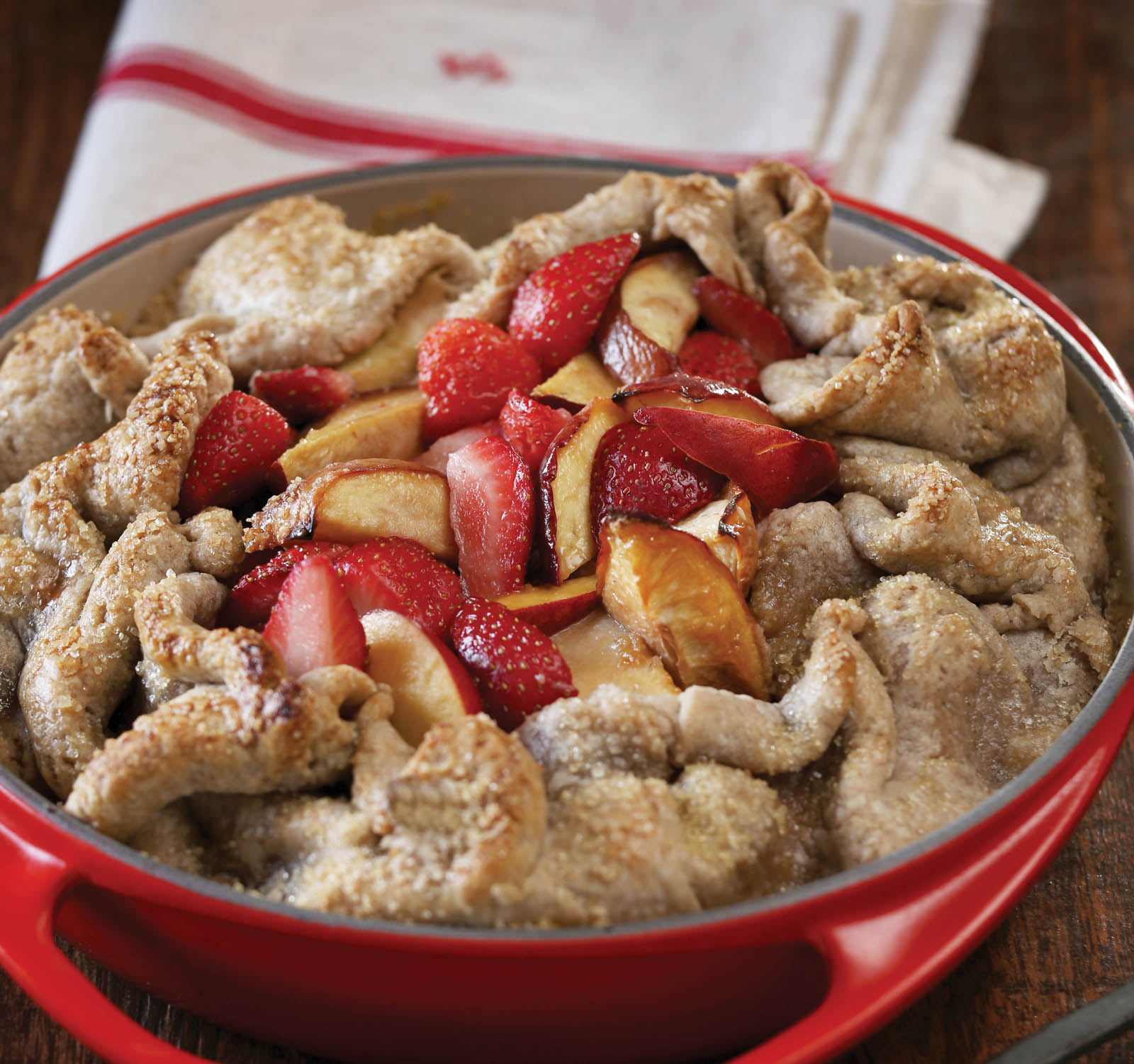 Strawberry Peach Galette.