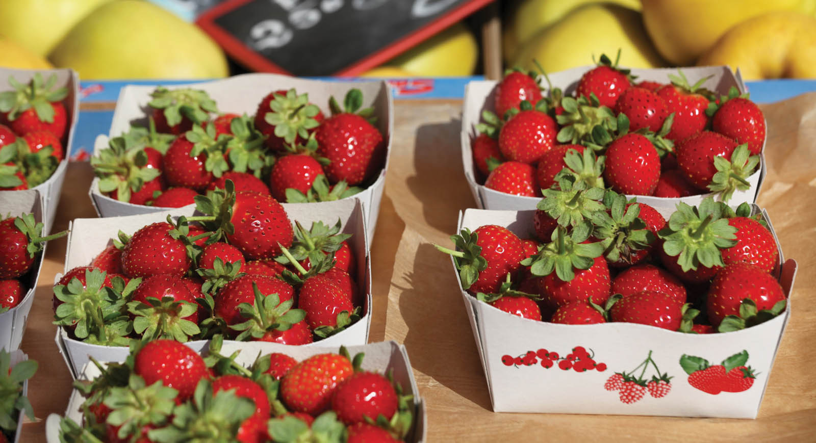 Photo of fresh strawberries.