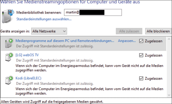 Streaming mit den Mitteln des Windows-Betriebssystems