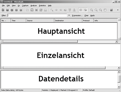 Wireshark-Hauptansicht