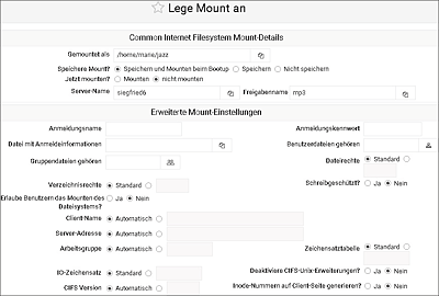 Linux-Client-Einstellungen für Samba